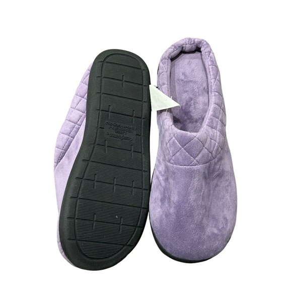 Dearfoams NWT Quilted Purple Womens Slippers SZ Large - Picture 2 of 10